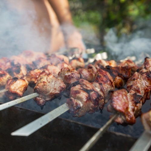 Smokr BBQ Tools in Action - Perfectly Grilled Meat and Vegetables