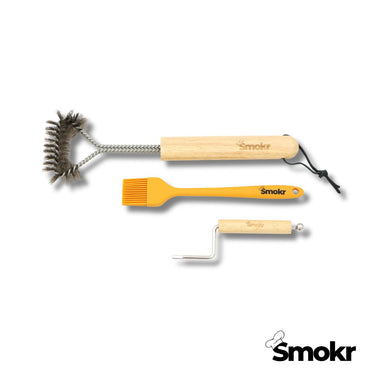 Smokr Heat-Resistant Silicone BBQ Brush - Perfect for Basting and Sauce Application